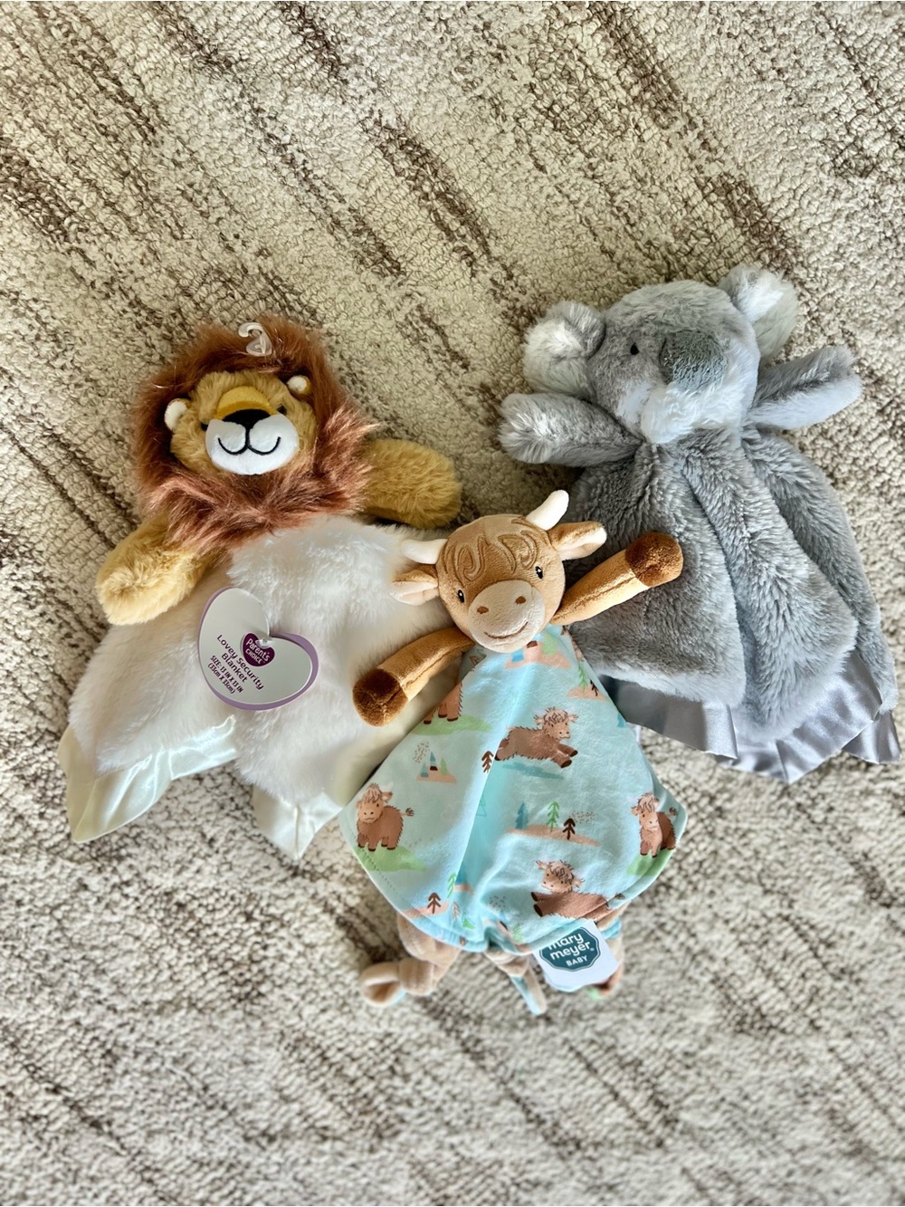 Set of Brand New lovey security blankets